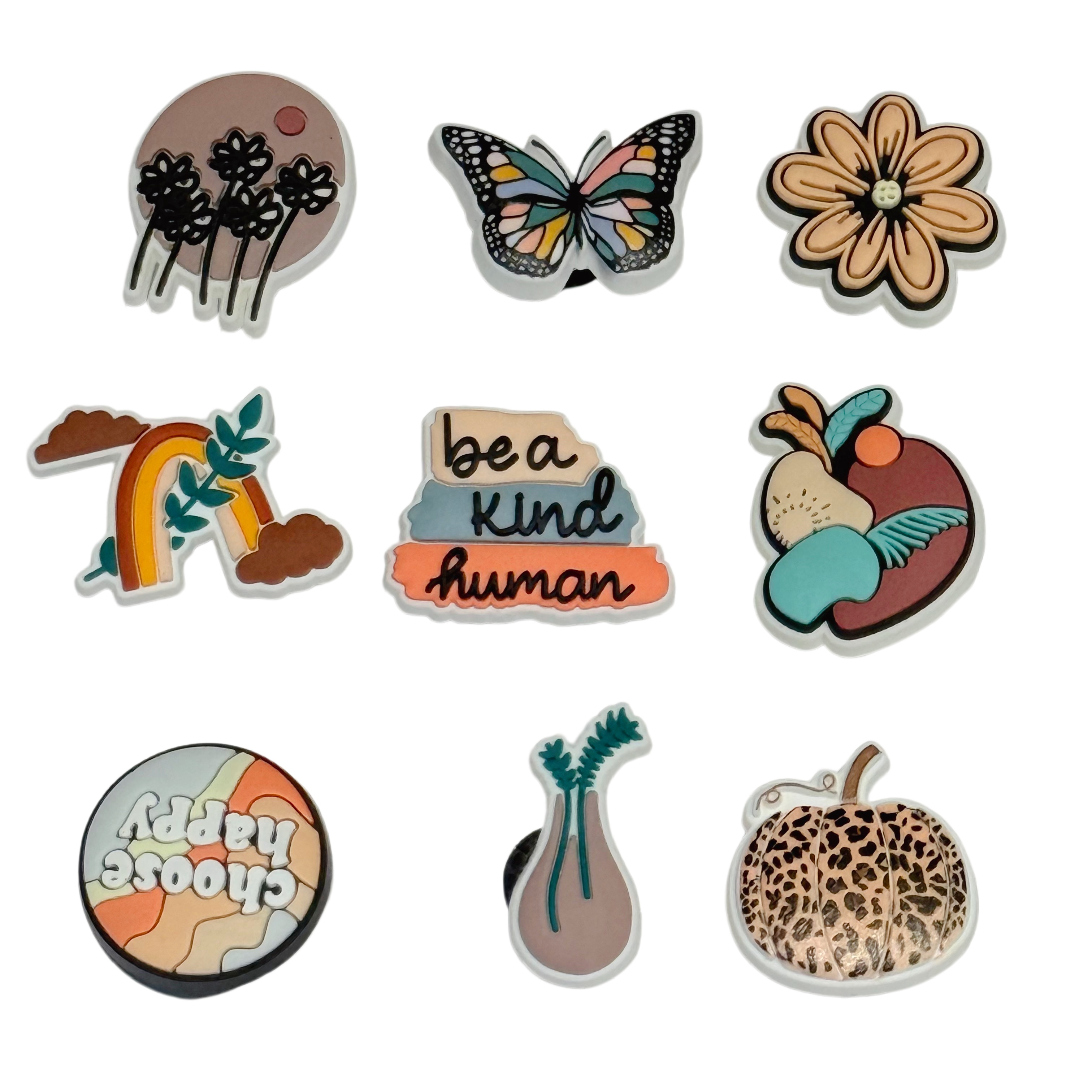 Women Shoes Kinds - 1-10Pcs Butterfly Flower Woman Shoe Button