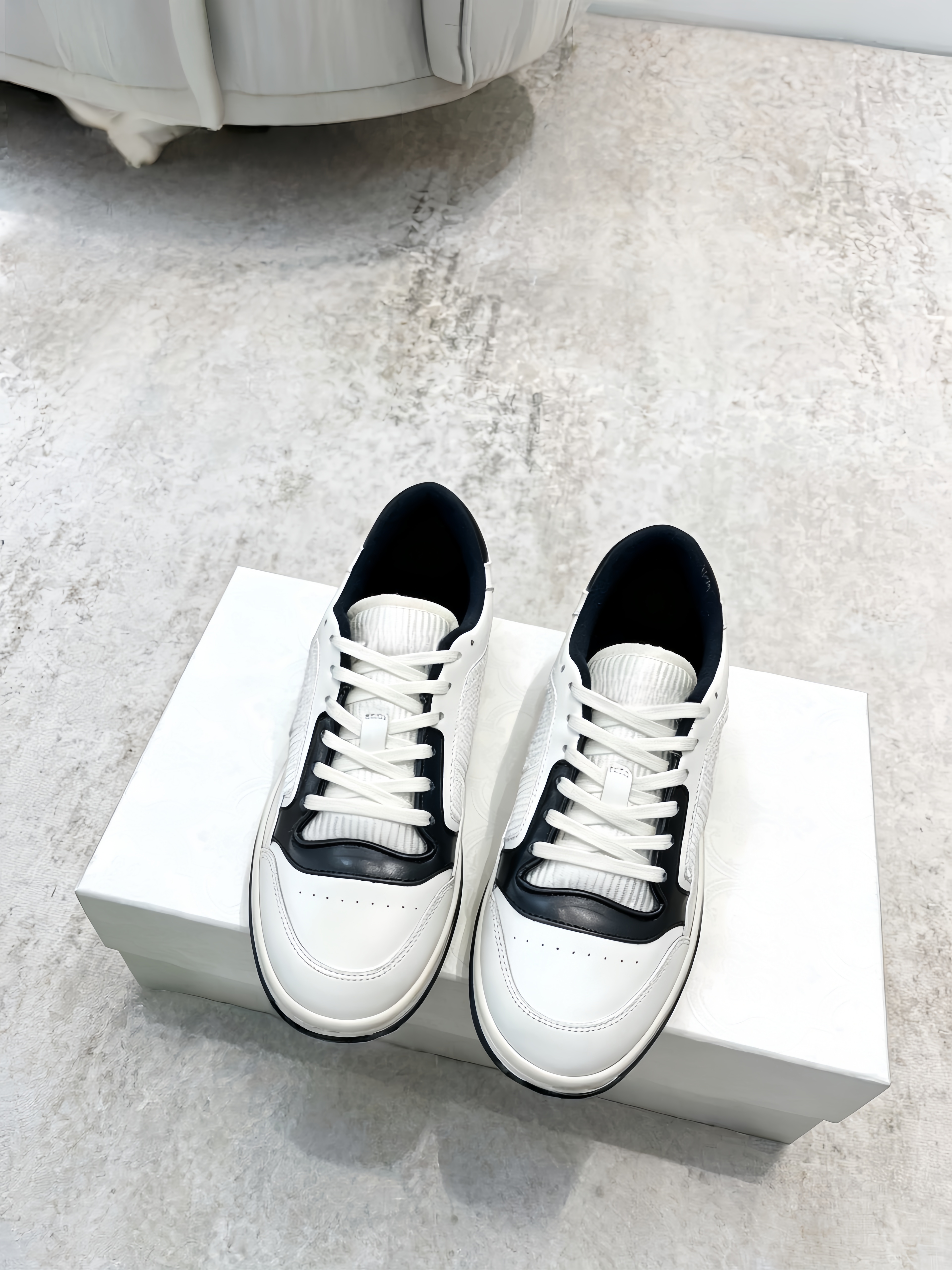 Women Shoes Store - Summer White Sneakers Unisex Retro Color-blocked