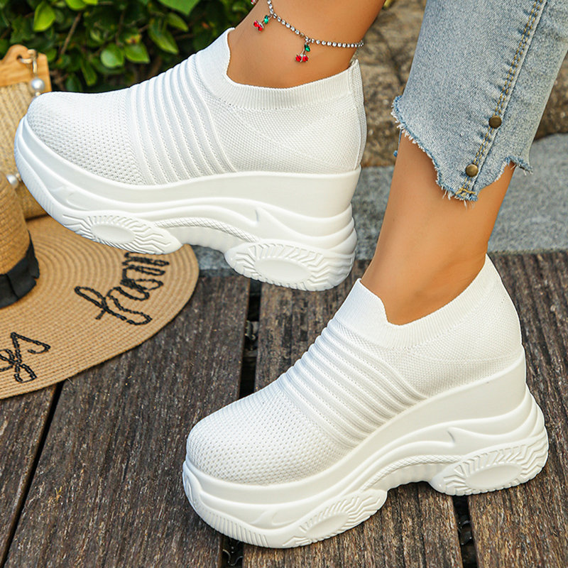 Women's Knitted White Chunky S – Women Shoes Store Bewertung und Preis