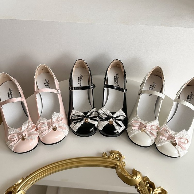 Sweet Lolita Butterfly-knot Wo – Patent Leather Pump Bewertung und Preis