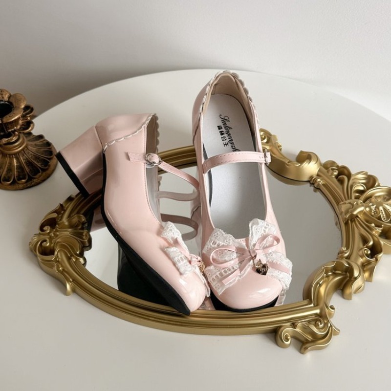 Sweet Lolita Butterfly-knot Wo – Patent Leather Pump Bewertung und Preis