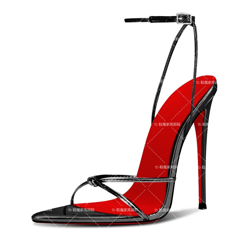 New Type One Word Buckle Point – Patent Leather Pump Bewertung und Preis