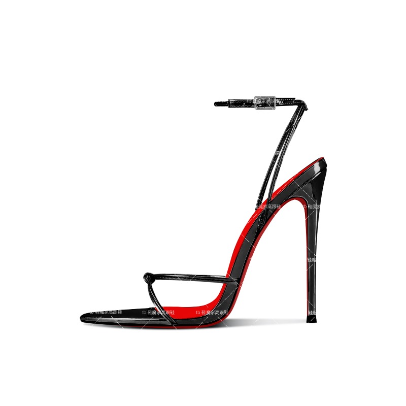 New Type One Word Buckle Point – Patent Leather Pump Bewertung und Preis