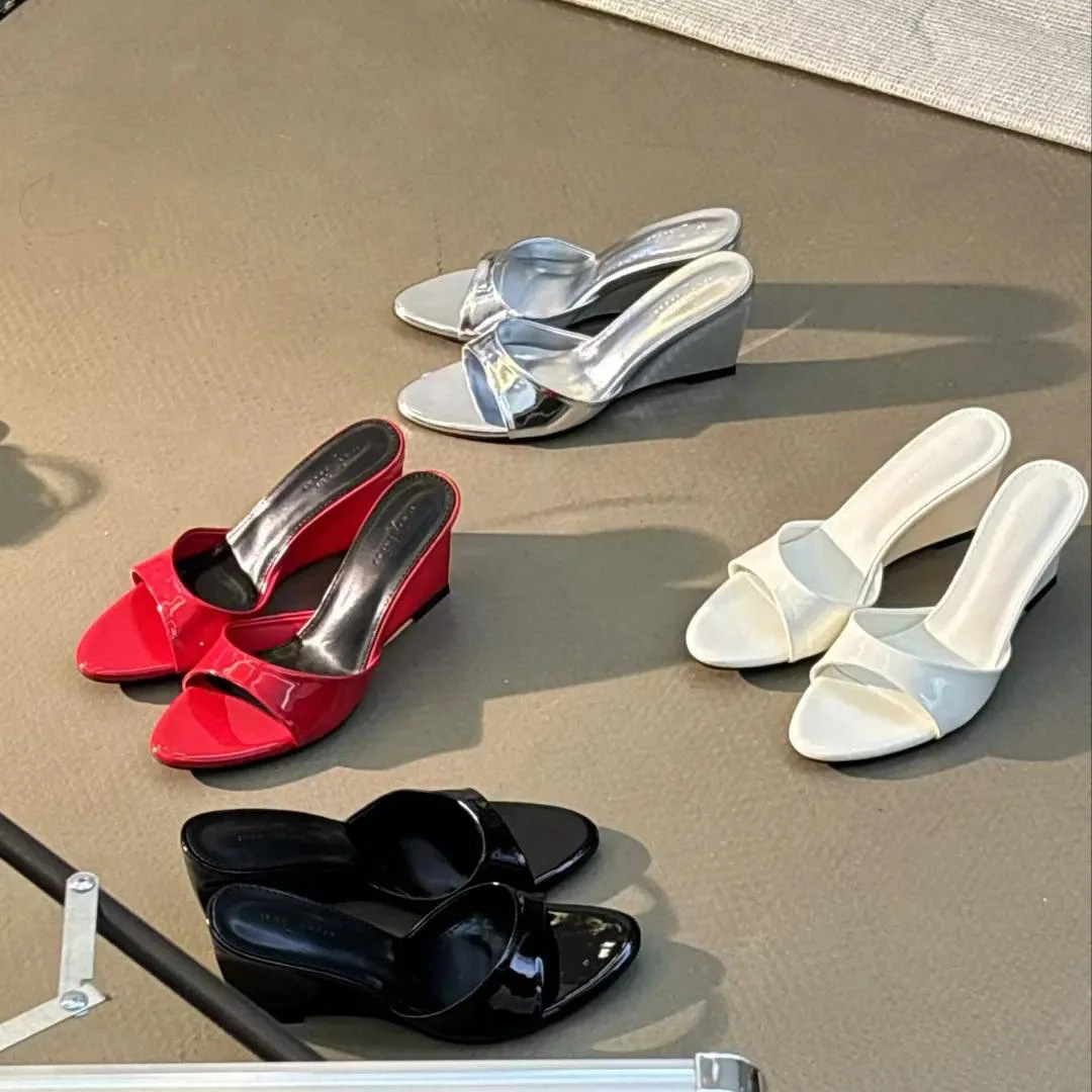 2026 Wedges Heel Women Slipper – Patent Leather Pump Bewertung und Preis