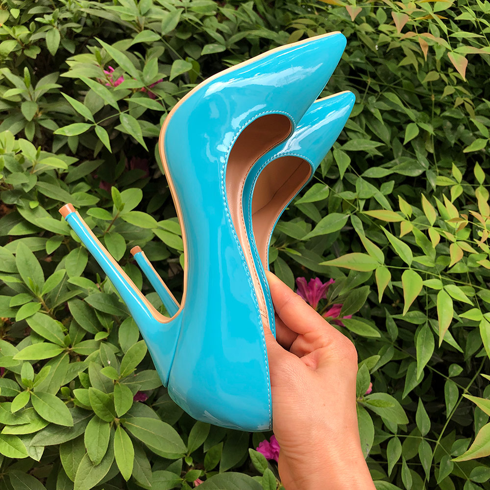 Veowalk Sky Blue Sexy Women St – Patent Leather Pump Bewertung und Preis