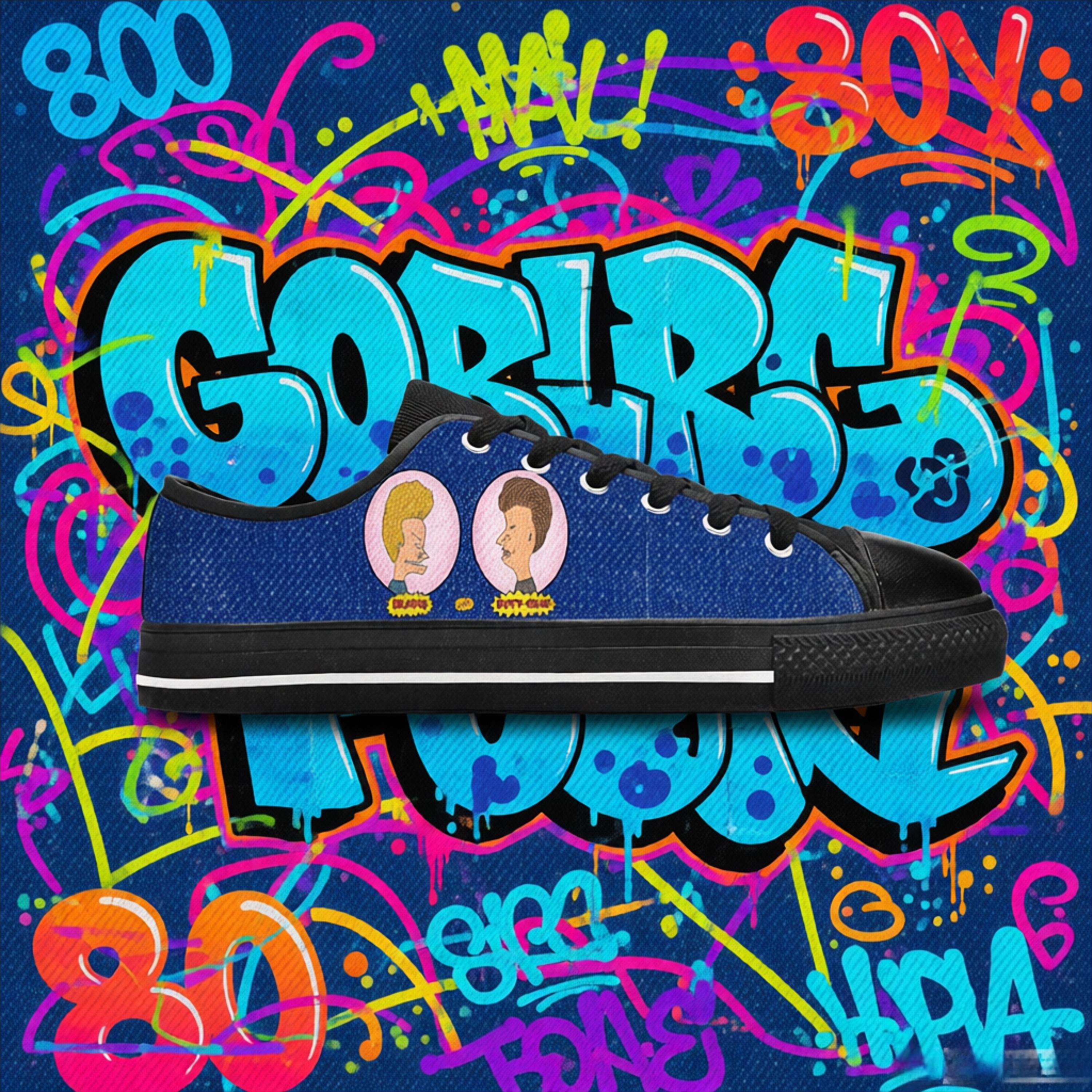 Beavis Cartoon Print Shoes Men – Women'S Shoes In The 90S Bewertung und Preis