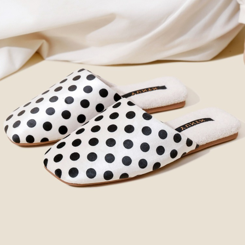Retro Polka Dot Design Flat Sl – Women'S Shoes Quality Bewertung und Preis