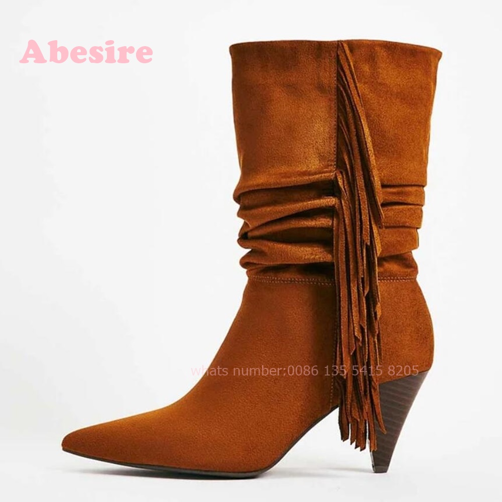 White Cone Heel Fringe Shoes V – Women'S Shoes Vegan Bewertung und Preis