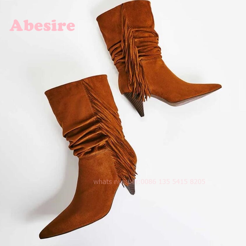White Cone Heel Fringe Shoes V – Women'S Shoes Vegan Bewertung und Preis