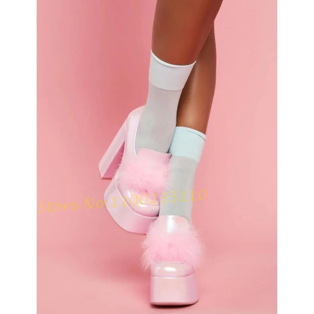 Pink Pom Platform Loafers Shoe – Women'S Shoes Vegan Bewertung und Preis