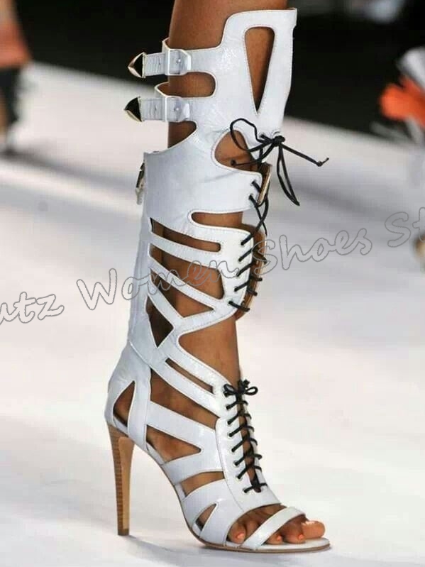 Sneaker Boot Knee High Lace-Up – Women Shoes Sneakers Bewertung und Preis