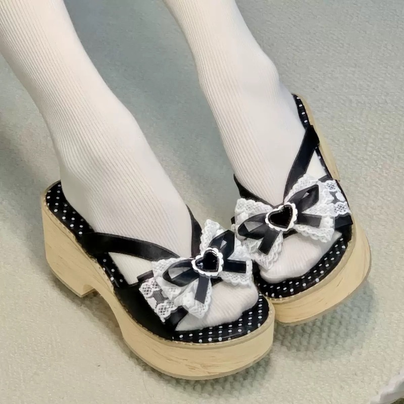 Sweet Bow Wood Grain Thick Bot – Women'S Shoes Quality Bewertung und Preis