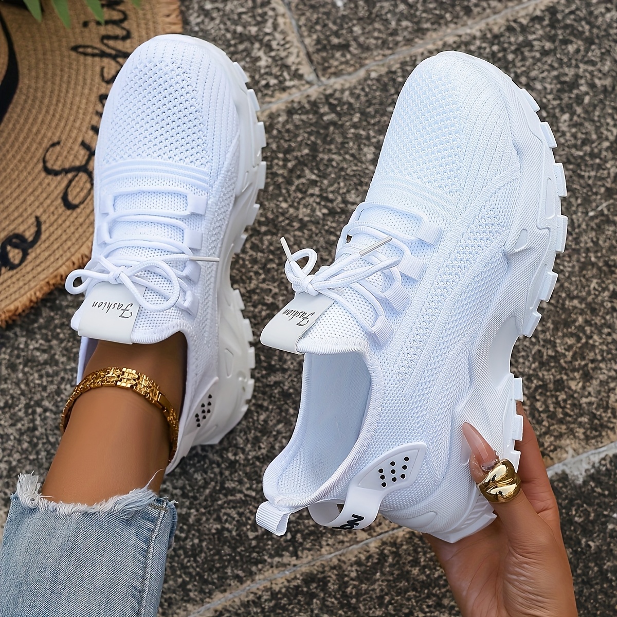 Breathable Knit Sneakers Fashi – Women Shoes Store Bewertung und Preis