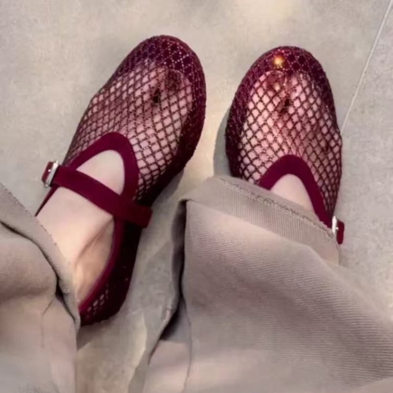 Hollow Rhinestone Baotou Sanda – Women Shoes Casual Bewertung und Preis