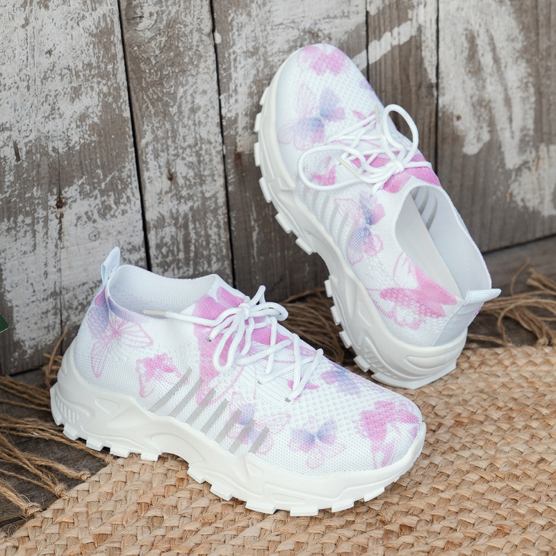 Women Butterfly Print Mesh Sne – Women Shoes Store Bewertung und Preis