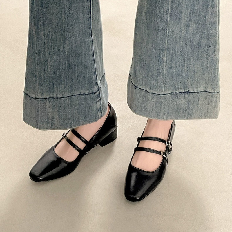 Square Toe Low Heel Women Silv – Women Shoes Casual Bewertung und Preis