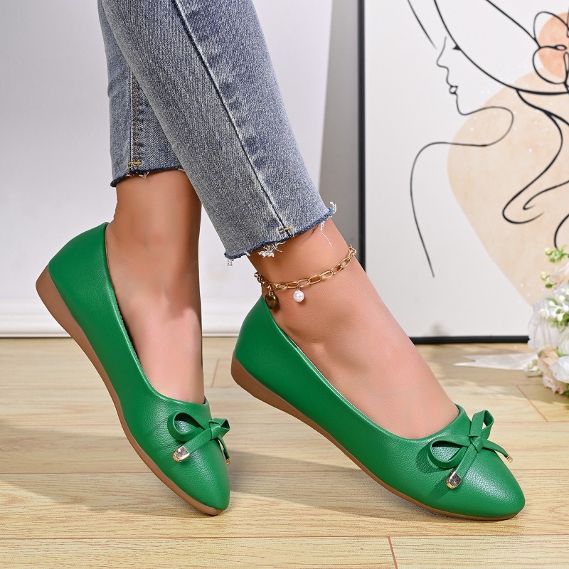 Bow Shallow Mouth Soft Sole Co – Women Shoes Casual Bewertung und Preis