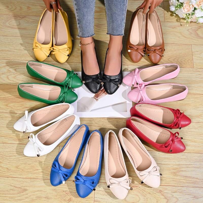 Bow Shallow Mouth Soft Sole Co – Women Shoes Casual Bewertung und Preis