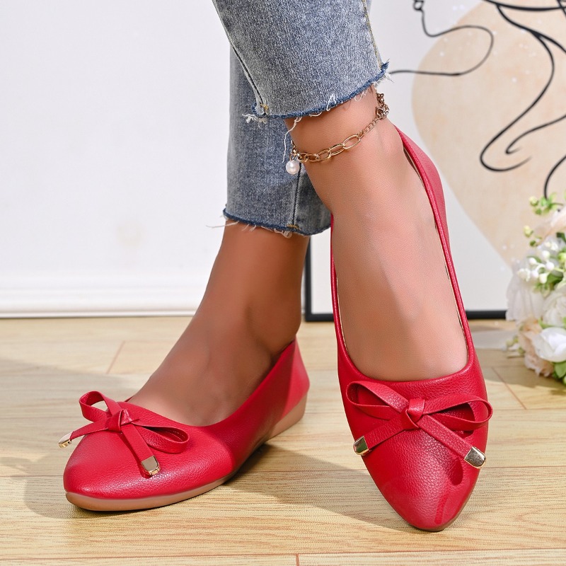 Bow Shallow Mouth Soft Sole Co – Women Shoes Casual Bewertung und Preis