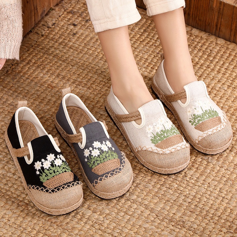 Veowalk Flowers Embroidered Wo – Women'S Shoes Vegan Bewertung und Preis