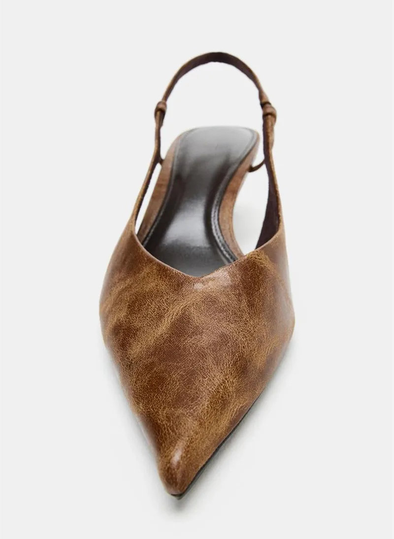 Retro Brown Kitten Heel Design – Women Shoes Brown Colour Bewertung und Preis