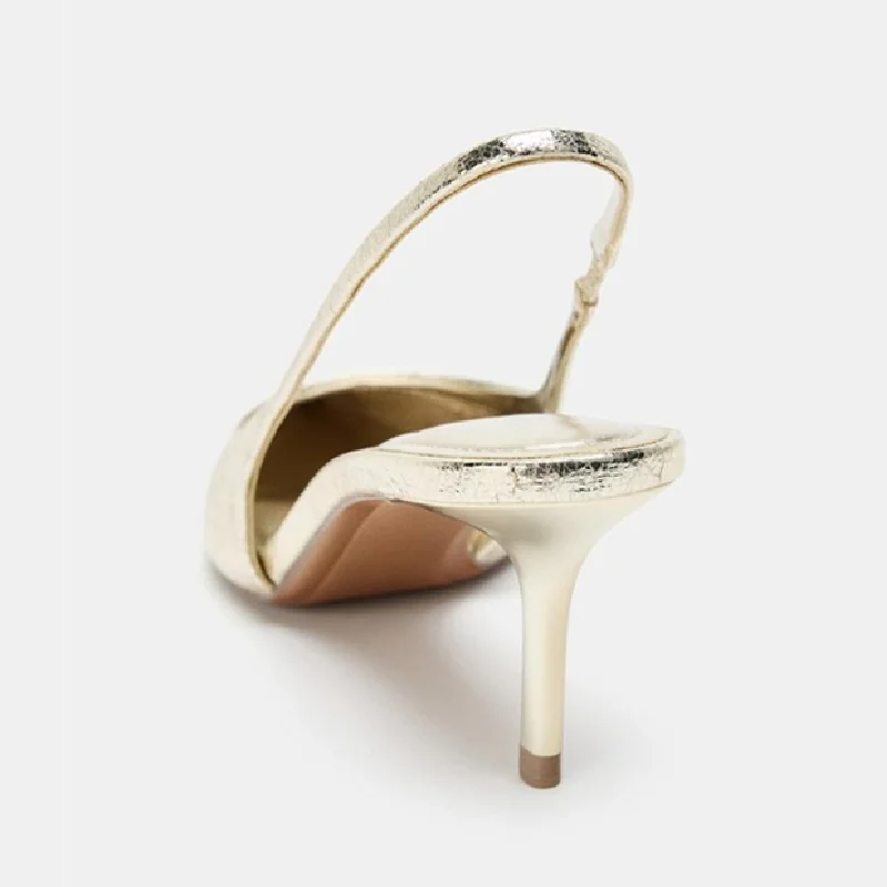 Sexy Pointed Toe Gold Designer – Patent Leather Pump Bewertung und Preis